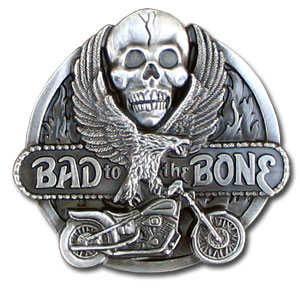 Belt Buckle - Bad to the Bone